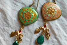 Power Goddess | Meenakari & Stone Earring