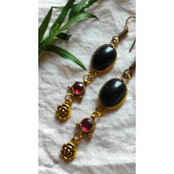 Power Goddess | Black Stone Earring