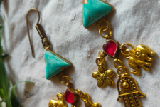 Power Goddess | Handmade Turquoise Stone Earring