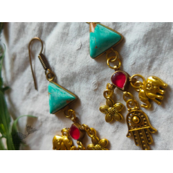 Power Goddess | Handmade Turquoise Stone Earring