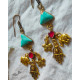 shop handmade Turquoise stone earring