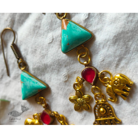 shop handmade Turquoise stone earring