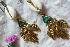 Power Goddess | Green Stone Earring