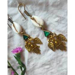 Power Goddess | Green Stone Earring