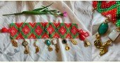 shop handmade Designer Bead & Gemstone Bracelet - Red & Green