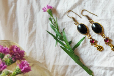 Power Goddess | Black Stone Earring