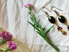 Power Goddess | Black Stone Earring