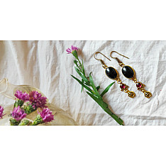 Power Goddess | Black Stone Earring