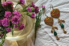 Power Goddess | Meenakari & Stone Earring