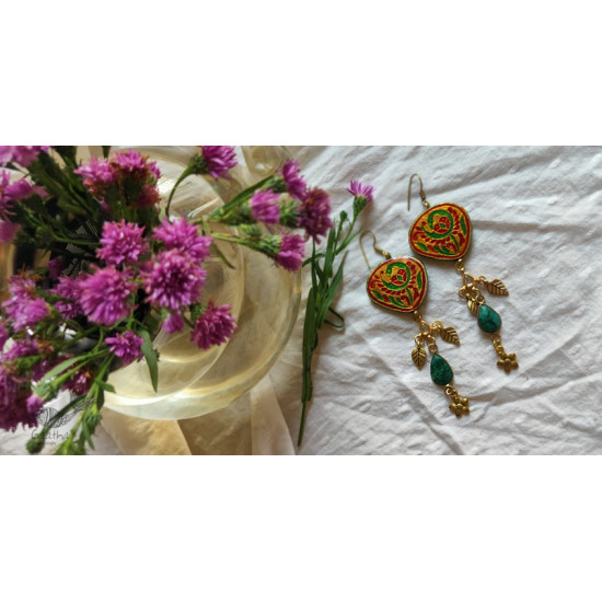 shop handmade Designer Meenakari & Stone Earring