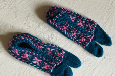 Igloo ~ Himalayan Woolen Socks With Hair Band - Teal Blue