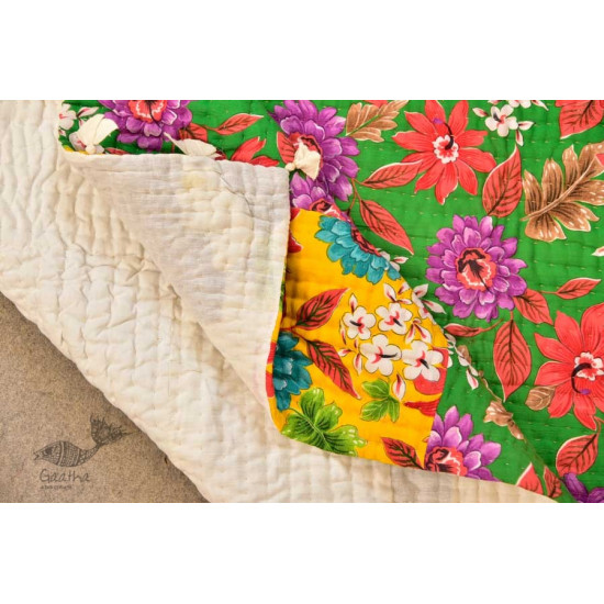 Birds Eye View ❣ Cotton - Embroidered Quilt (46 x 72)| D