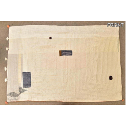 Bird's Eye View ❣ Cotton - Applique & Embroidered Quilt (50" x 74") | E