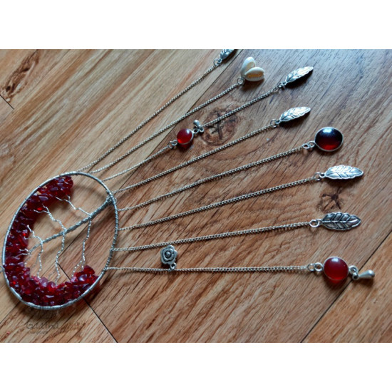 shop handmade stone and metal dream catcher - hangings