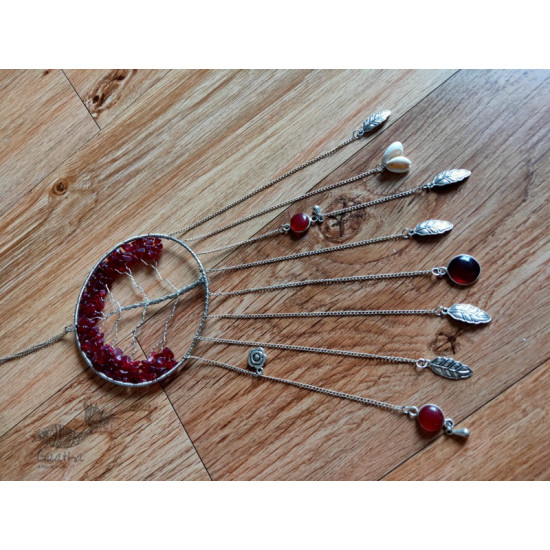 shop handmade stone and metal dream catcher - hangings