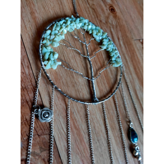 shop handmade stone and metal dream catcher - hangings