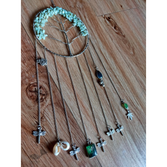 shop handmade stone and metal dream catcher - hangings