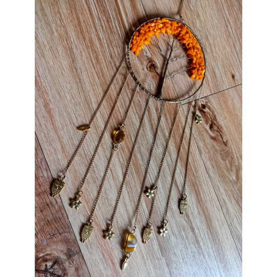 shop handmade stone and metal dream catcher - hangings