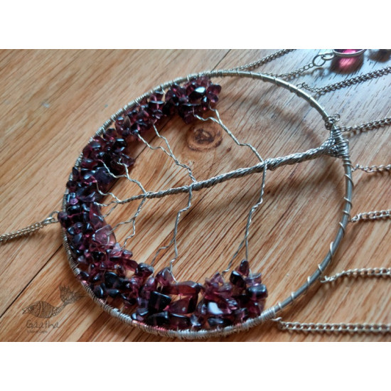 shop handmade stone and metal dream catcher - hangings