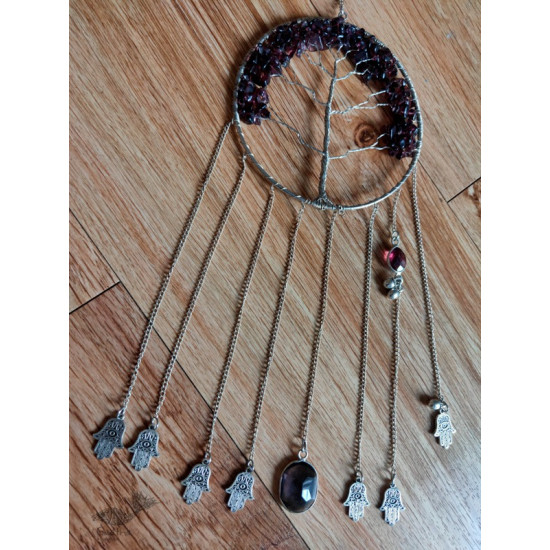 shop handmade stone and metal dream catcher - hangings