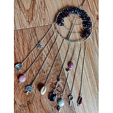 Summer Solstice ~ Stone Dreamcatcher (13B)