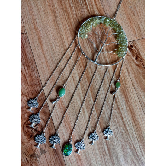 shop handmade stone and metal dream catcher - hangings