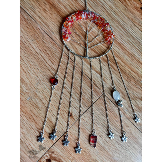 shop handmade stone and metal dream catcher - hangings