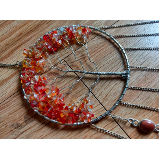 shop handmade stone and metal dream catcher - hangings