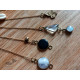 shop handmade stone and metal dream catcher - hangings