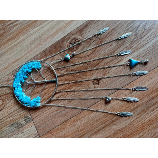 shop handmade stone and metal dream catcher - hangings