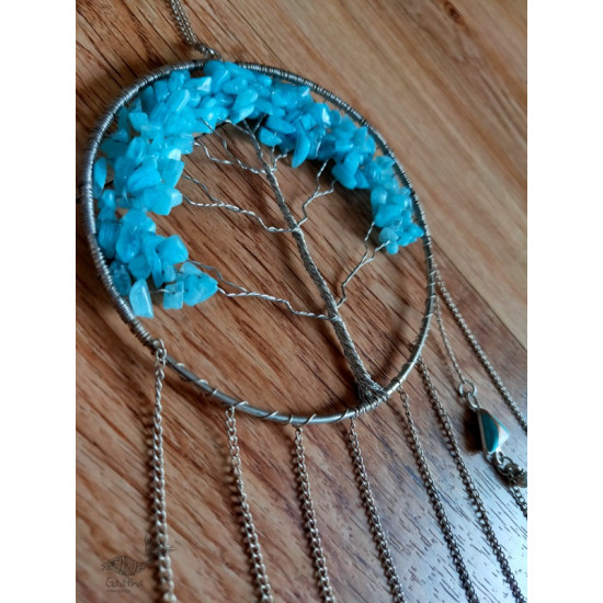 shop handmade stone and metal dream catcher - hangings