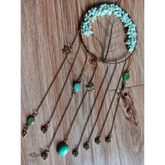 shop handmade stone and metal dream catcher - hangings