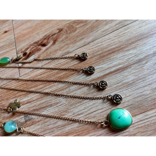 shop handmade stone and metal dream catcher - hangings