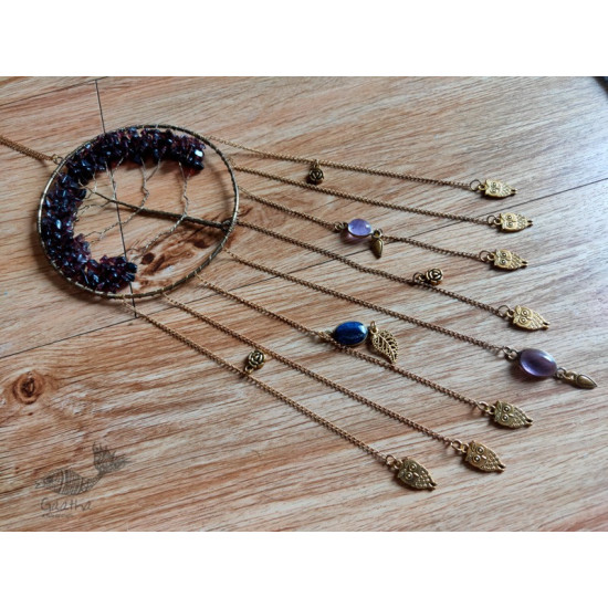 shop handmade stone and metal dream catcher - hangings