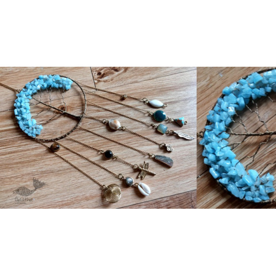 shop handmade stone and metal dream catcher - hangings