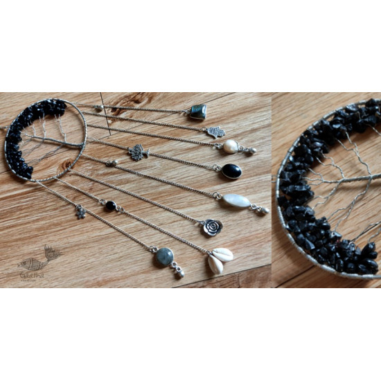 shop handmade stone and metal dream catcher - hangings