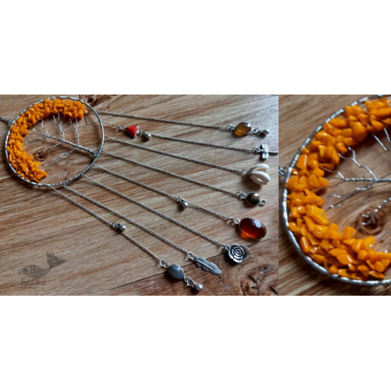 shop handmade stone and metal dream catcher - hangings