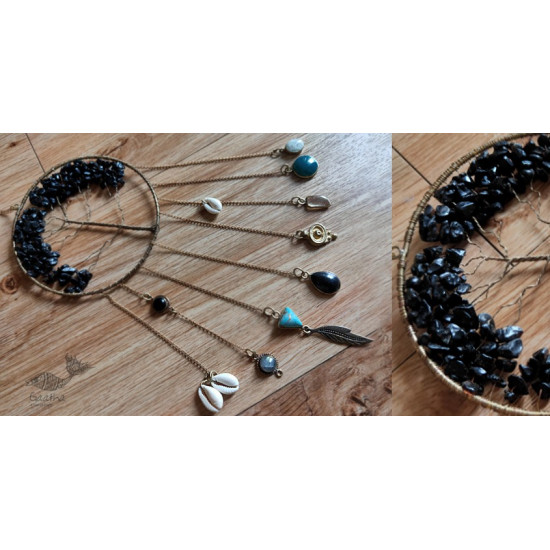 shop handmade stone and metal dream catcher - hangings