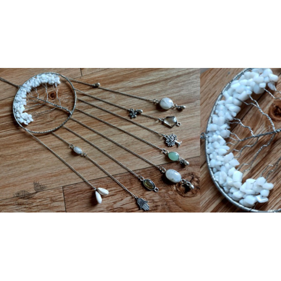 shop handmade stone and metal dream catcher - hangings