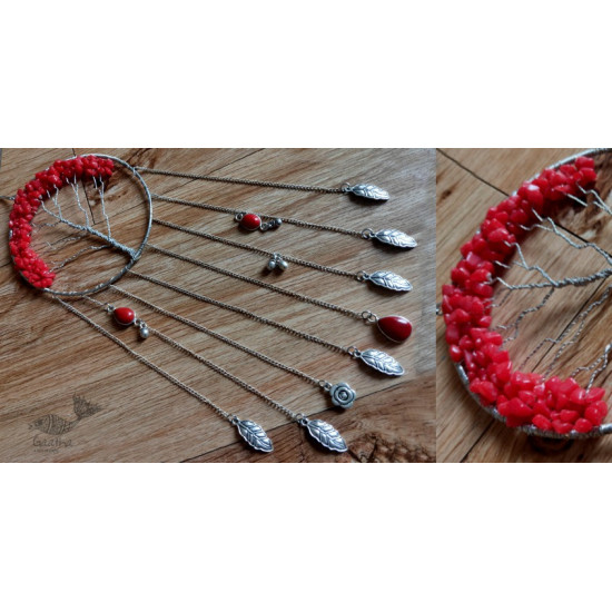 shop handmade stone and metal dream catcher - hangings