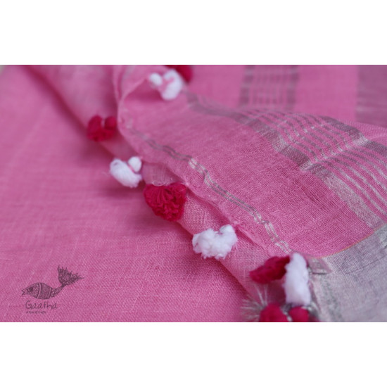 तुलसी ✽ Handloom Linen Saree ✽ 7