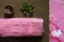 Tulsi . तुलसी ✽ Handloom Linen Saree ✽ 7