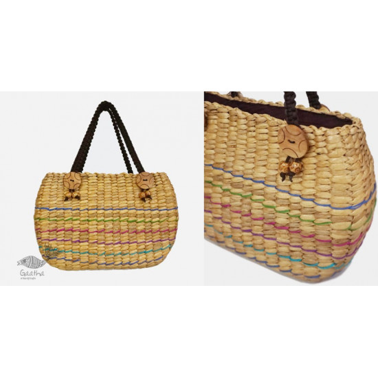 shop Water Hyacinth Bag - Tina Hand Bag