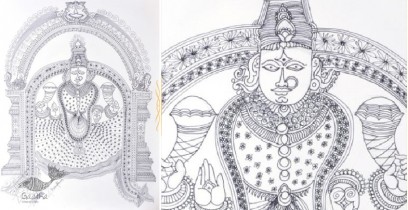 Surpur Art - Painting Of Indian Goddess 
