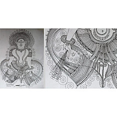 Surpur Art - Painting of God Moon