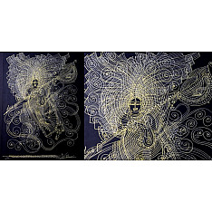 Surpur Art - Painting of goddess Saraswati