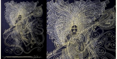Surpur Art - Painting of goddess Saraswati