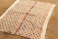 सूती ▦ Handloom Cotton Saree ~ Kantha work ~ 49