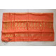 Jacquard Hand loom Dhakai Zari Jamdani Saree - Peach Orange