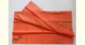 Jacquard Hand loom Dhakai Zari Jamdani Saree - Peach Orange